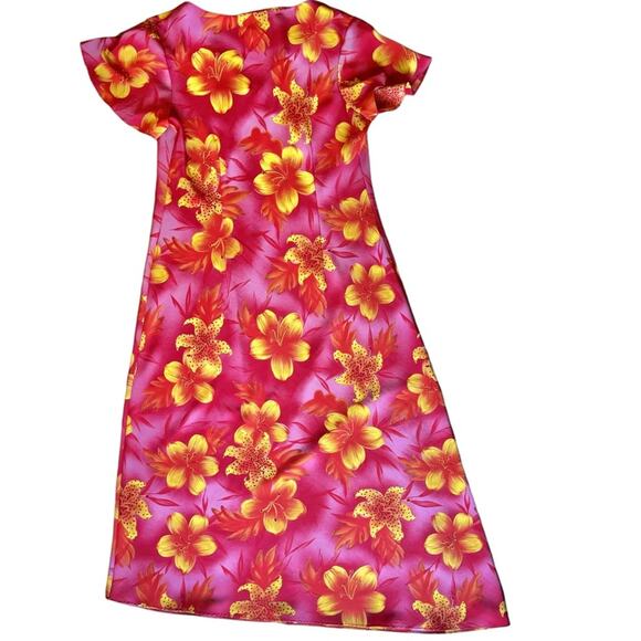 Jamie Brooke Tropical Floral Dress – Size 12 – Colorful – Made in Philippines - Picture 4 of 12